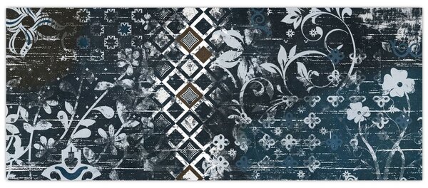 Tablou - Decorațiuni flori (120x50 cm)