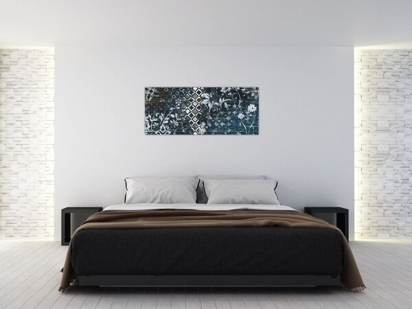 Tablou - Decorațiuni flori (120x50 cm)