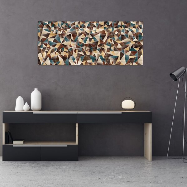 Tablou - Triunghiuri (120x50 cm)