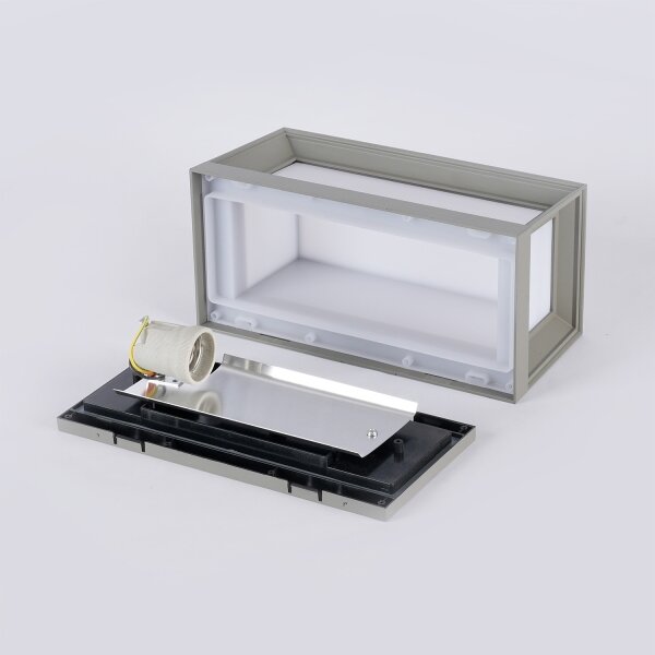 Brilagi - Aplică de perete pentru exterior PARKER 1xE27/60W/230V gri IP44