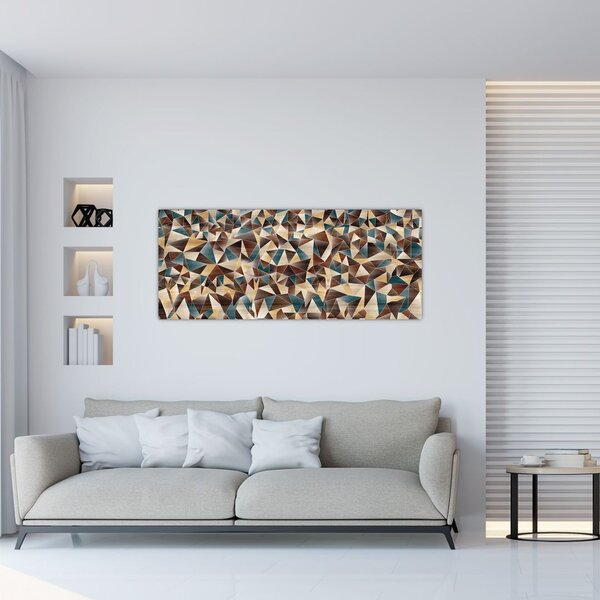 Tablou - Triunghiuri (120x50 cm)