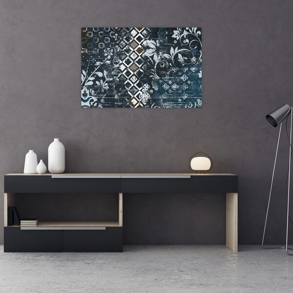 Tablou - Decorațiuni flori (90x60 cm)