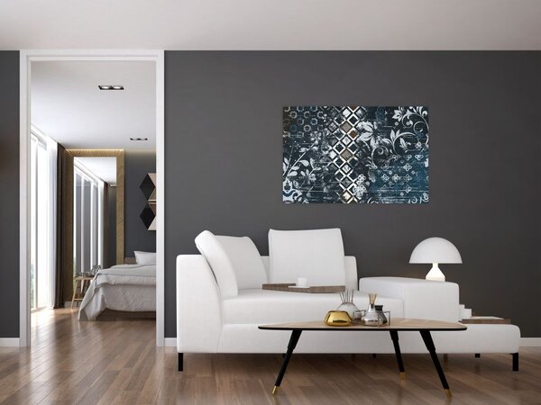 Tablou - Decorațiuni flori (90x60 cm)