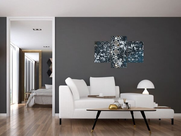 Tablou - Decorațiuni flori (90x60 cm)