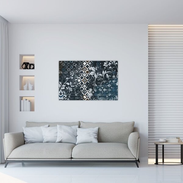 Tablou - Decorațiuni flori (90x60 cm)
