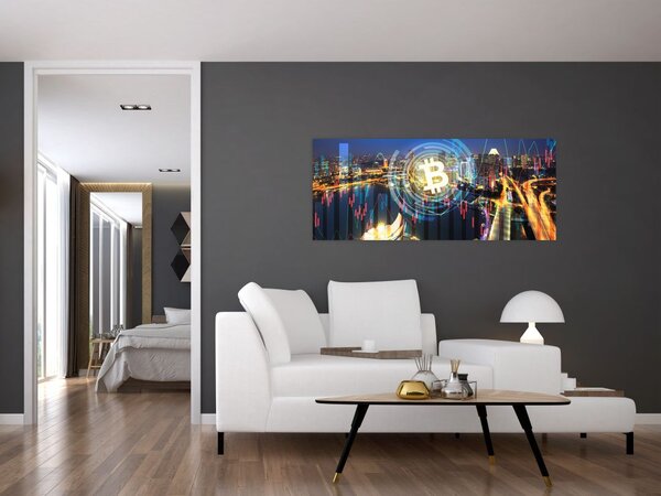Tablou - Orașul investițiilor (120x50 cm)