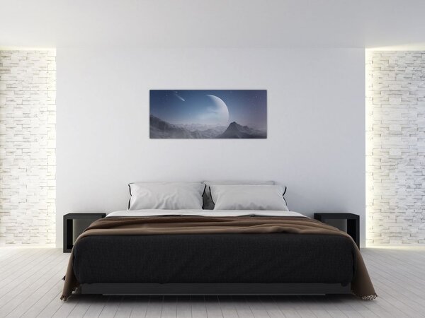 Tablou - Cer deasupra stâncilor (120x50 cm)