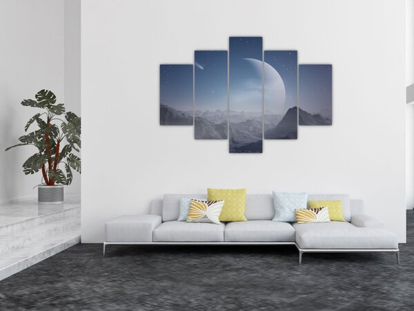 Tablou - Cer deasupra stâncilor (150x105 cm)