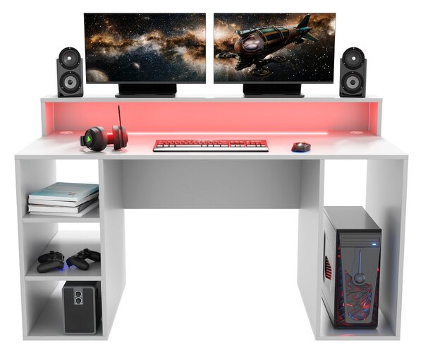 Masă PC gaming Endechor (Alb). 1054993