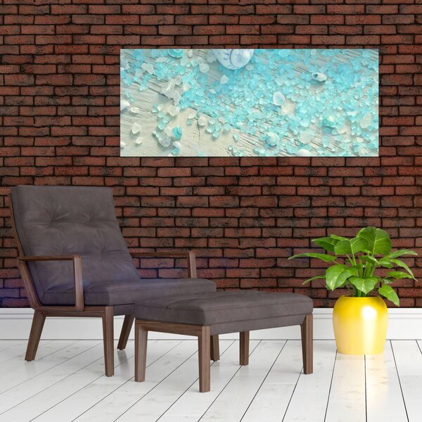 Tablou - Atmosfera de litoral în nuanțe turcoaz (120x50 cm)