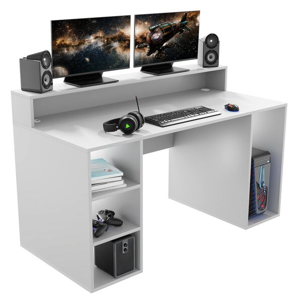 Masă PC gaming Endechor (Alb). 1054993