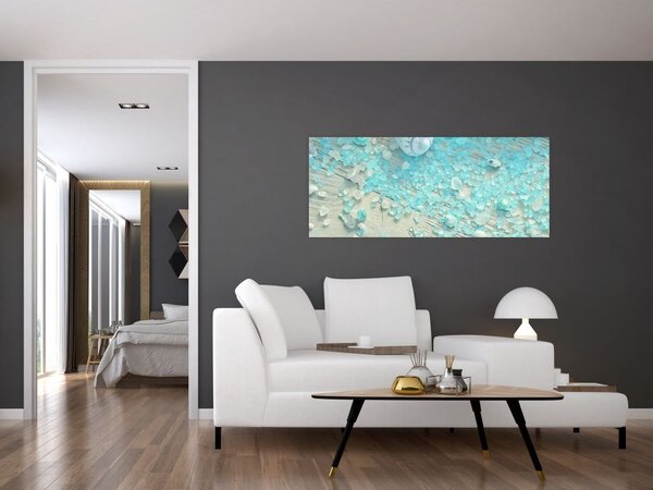 Tablou - Atmosfera de litoral în nuanțe turcoaz (120x50 cm)