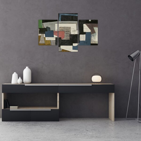 Tablou - Abstracție cubism (90x60 cm)