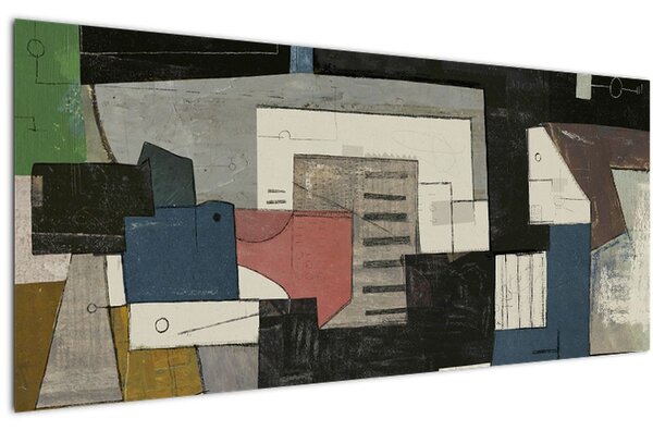 Tablou - Abstracție cubism (120x50 cm)