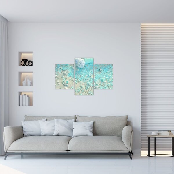 Tablou - Atmosfera de litoral în nuanțe turcoaz (90x60 cm)