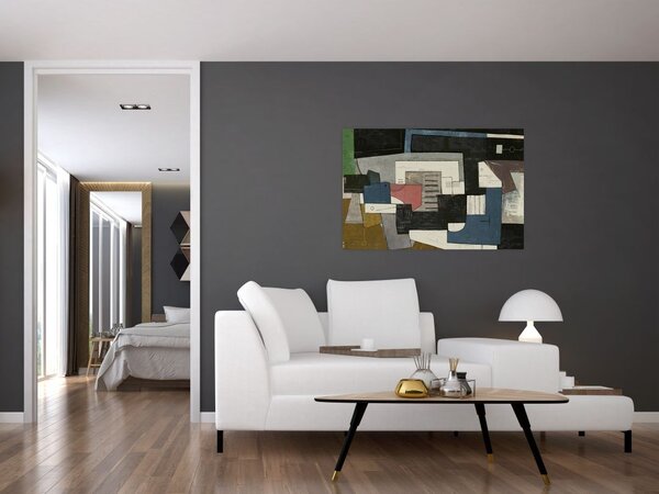 Tablou - Abstracție cubism (90x60 cm)