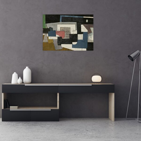 Tablou - Abstracție cubism (70x50 cm)