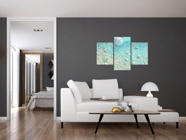 Tablou - Atmosfera de litoral în nuanțe turcoaz (90x60 cm)
