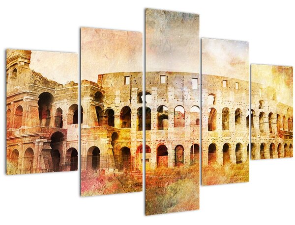 Tablou - Pictură digitală, Colosseum, Roma, Italia (150x105 cm)