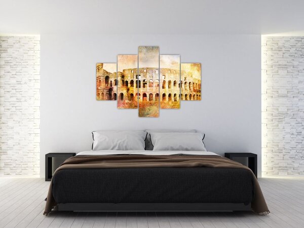 Tablou - Pictură digitală, Colosseum, Roma, Italia (150x105 cm)