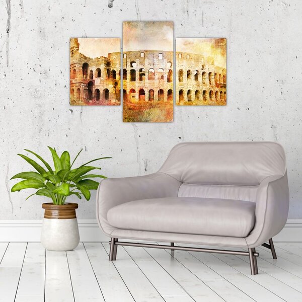 Tablou - Pictură digitală, Colosseum, Roma, Italia (90x60 cm)