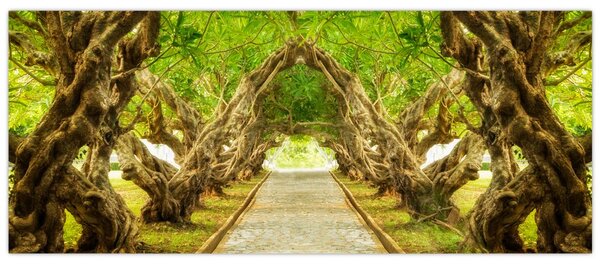 Tablou - Tunel viu din plumeria (120x50 cm)
