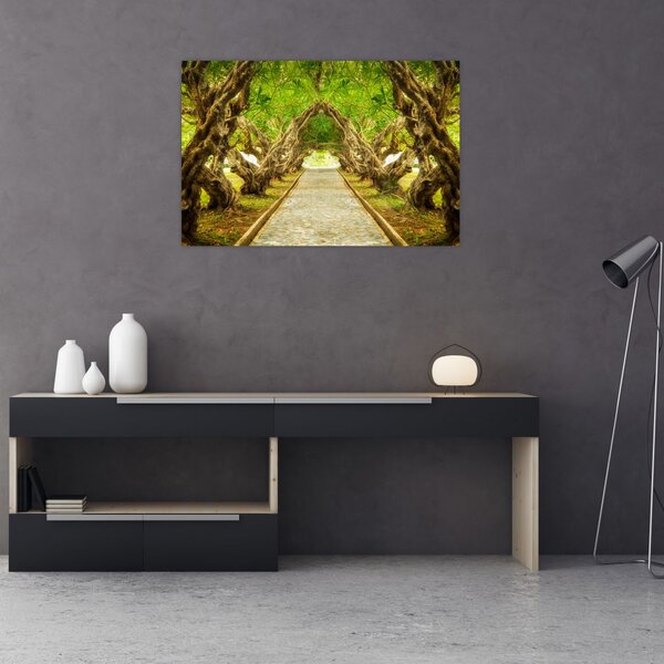 Tablou - Tunel viu din plumeria (90x60 cm)