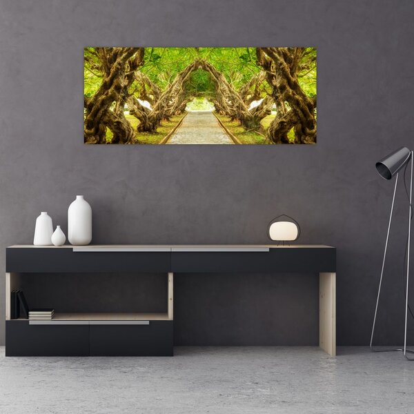 Tablou - Tunel viu din plumeria (120x50 cm)