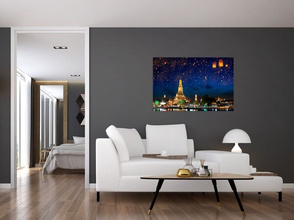 Tablou - Lampioane norocului, Bangkok (90x60 cm)