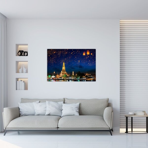 Tablou - Lampioane norocului, Bangkok (90x60 cm)
