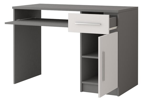 Masă PC Oleg II (Alb + gri). Promo -14%. 1071599