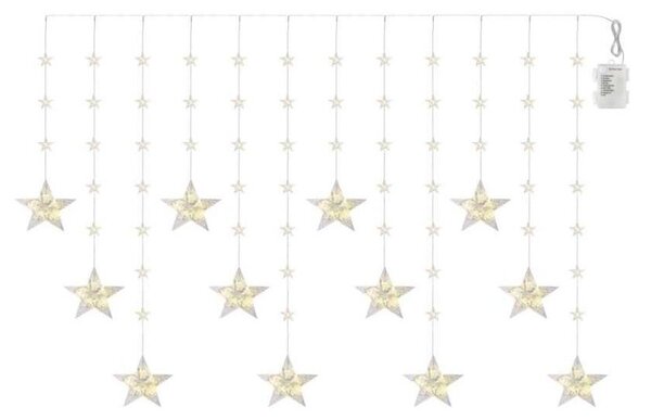 Șir LED pentru exterior 120xLED 3xAA 1,7 m IP44 alb cald
