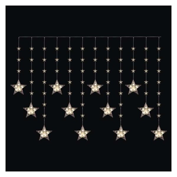 Șir LED pentru exterior 120xLED 3xAA 1,7 m IP44 alb cald