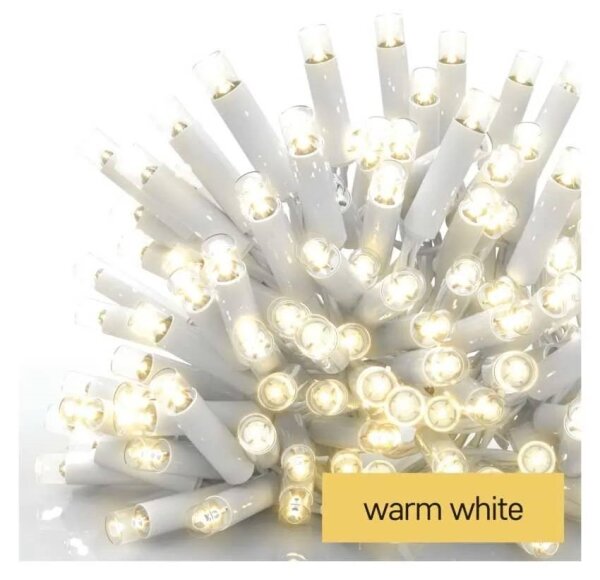 Instalație luminoasă LED pentru exterior 100xLED/10m IP44 alb cald