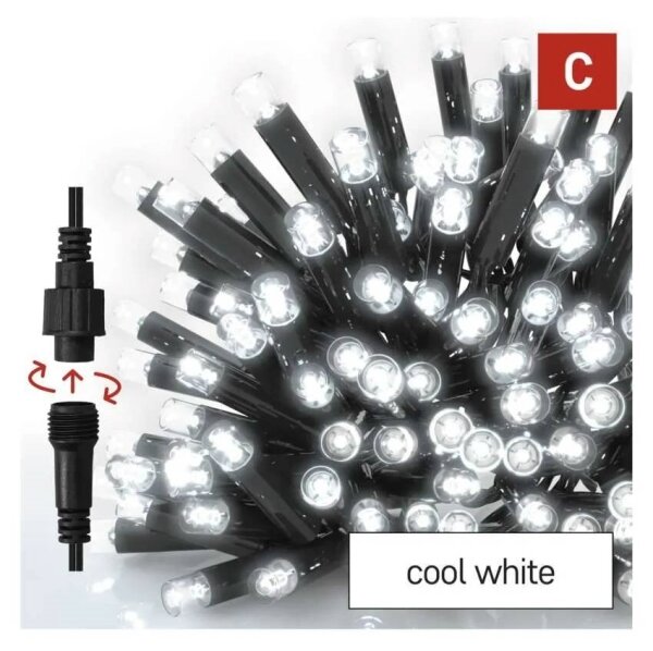 Ghirlandă LED pentru exterior 50xLED/3x0,4m IP44 alb rece