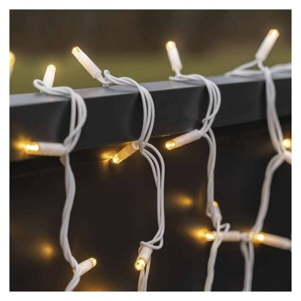 Instalație luminoasă LED pentru exterior 100xLED/10m IP44 alb cald