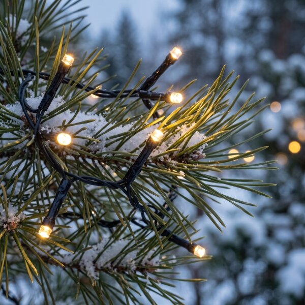 BRILAGI - Ghirlandă LED de exterior pentru Crăciun, 180 LED, 8 m, IP44, alb cald