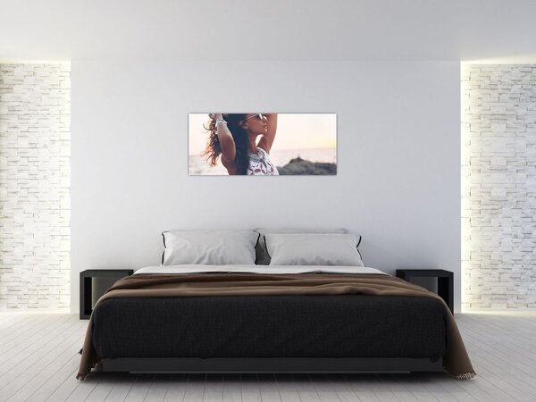 Tablou - Femeia pe plajă (120x50 cm)
