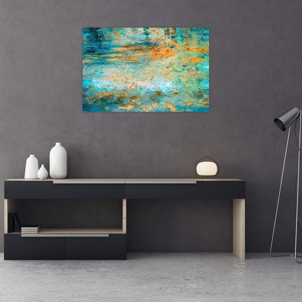 Tablou - Abstract albastru (90x60 cm)