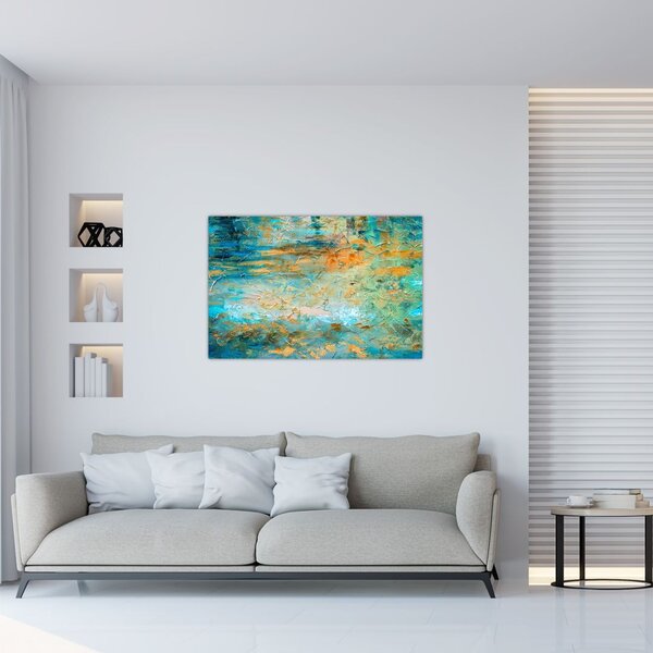 Tablou - Abstract albastru (90x60 cm)