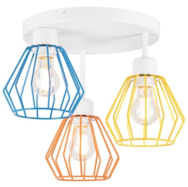 Lustră aplicată AUDREY 3xE27/60W/230V multicoloră