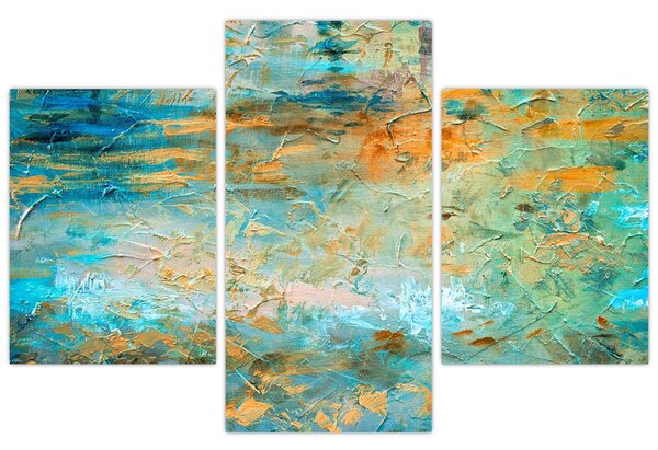 Tablou - Abstract albastru (90x60 cm)