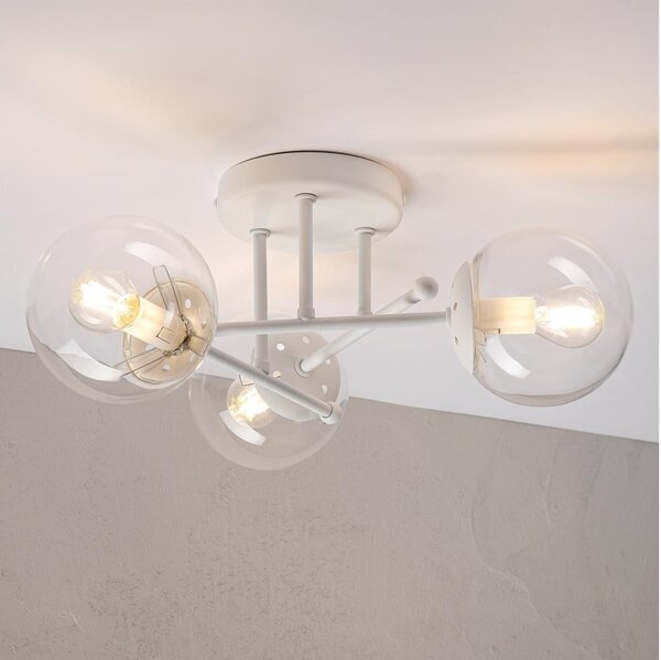 Lustru aplicat MALENA 3xE14/5W/230V alb/transparent