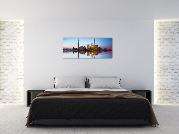 Tablou - Cerului dimineții deasupra Shanghaiului (120x50 cm)