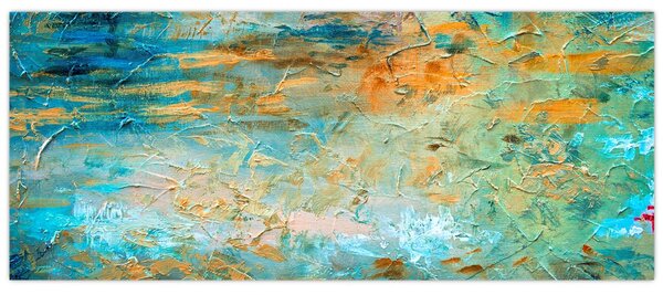 Tablou - Abstract albastru (120x50 cm)