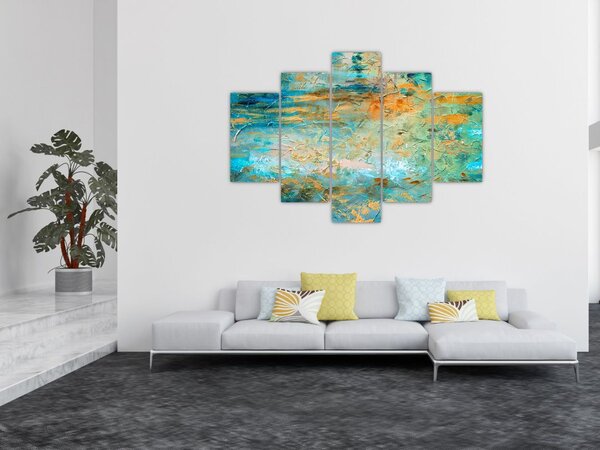 Tablou - Abstract albastru (150x105 cm)