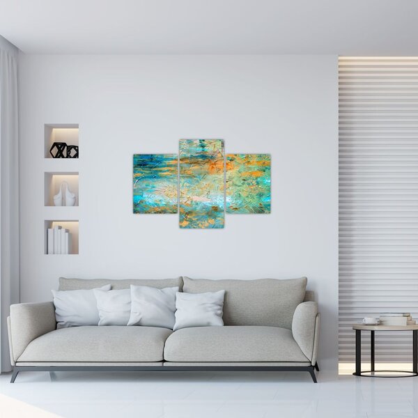 Tablou - Abstract albastru (90x60 cm)
