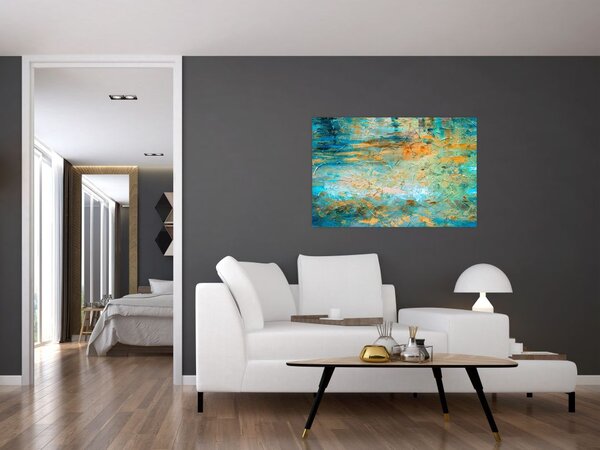 Tablou - Abstract albastru (90x60 cm)