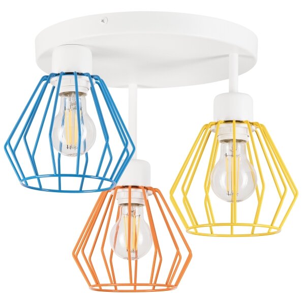 Lustră aplicată AUDREY 3xE27/60W/230V multicoloră