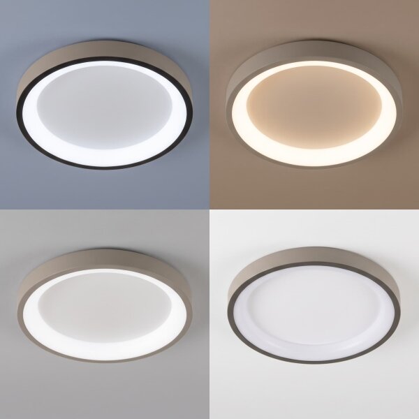 BRILAGI - Corp de iluminat LED de tavan dimabil FALCON SLIM LED/42W/230V alb/bej + telecomandă